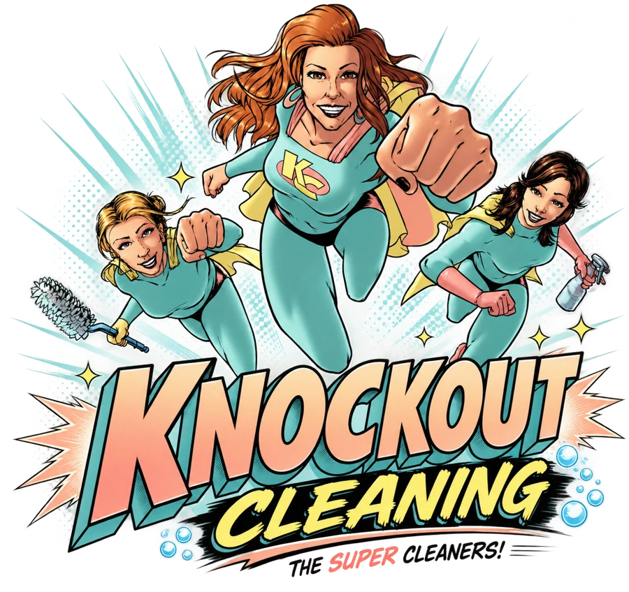 Knockout Cleaning, The Super Cleaners logo